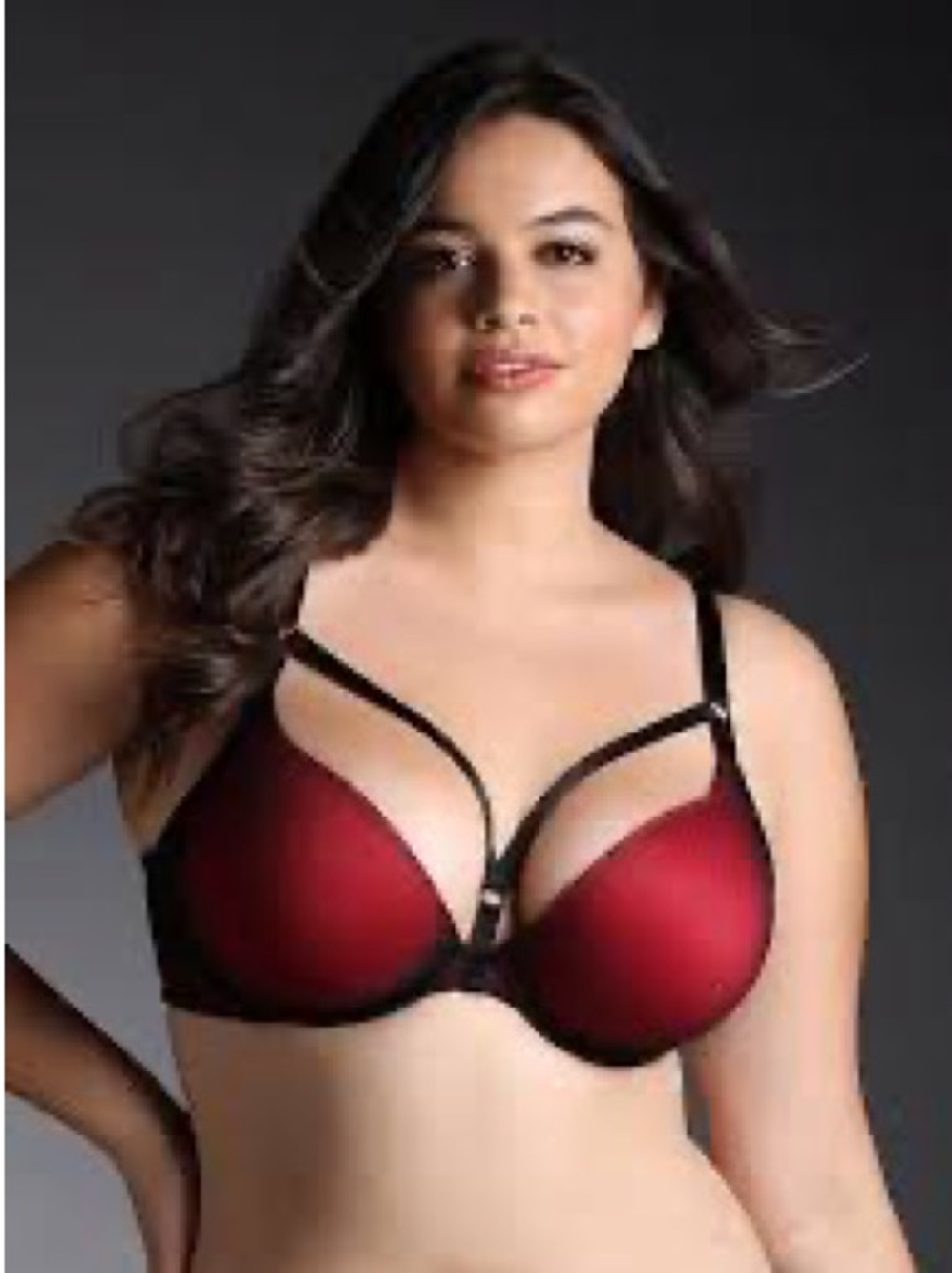 torrid Hot Pink Fishnet Bra with Black Trim - Picture 5 of 5